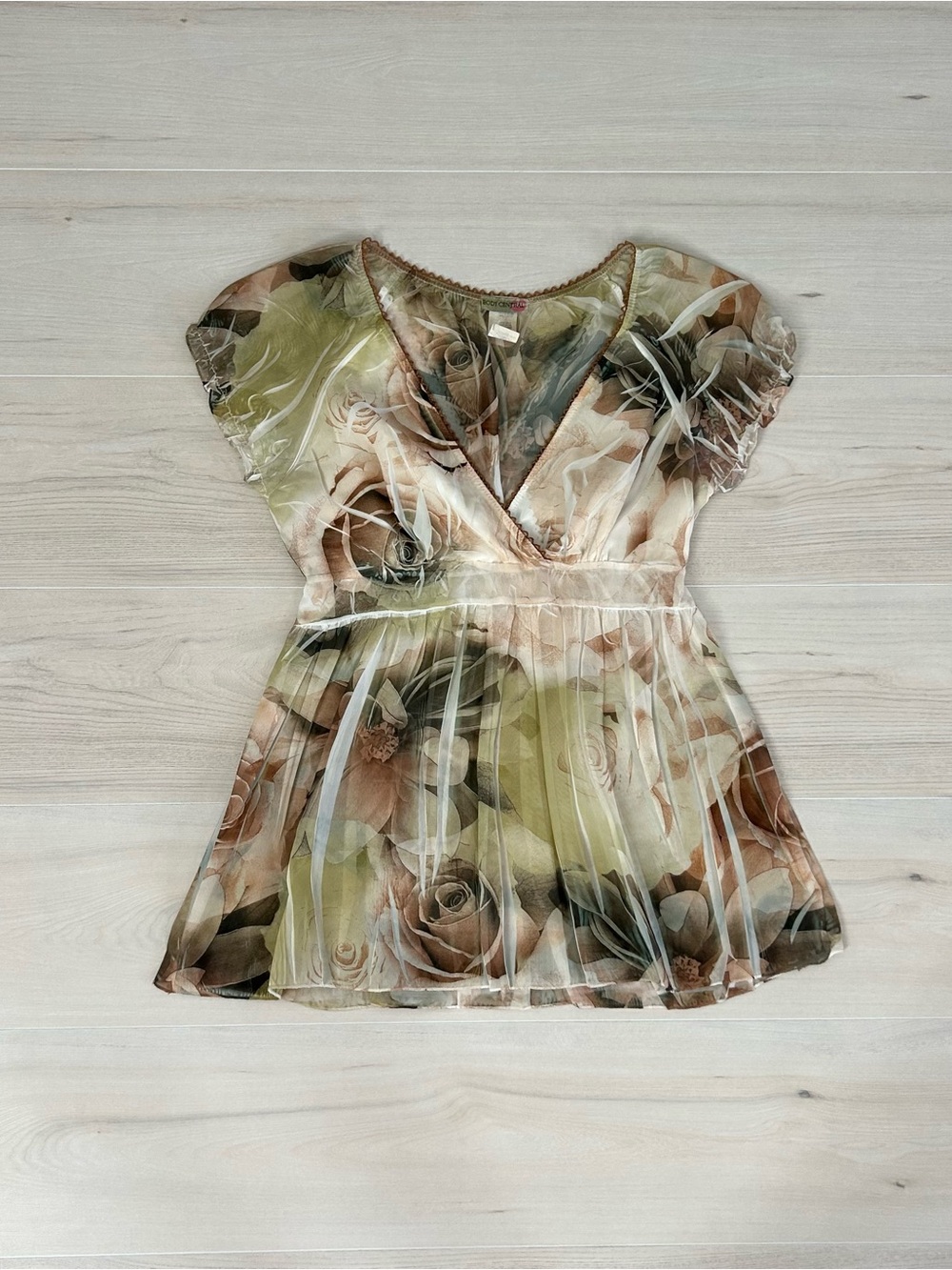 body central floral babydoll top